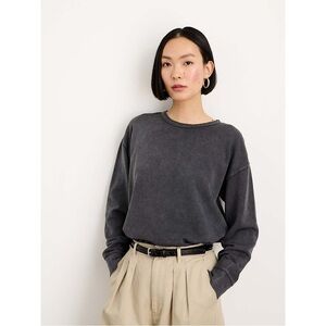 Alex Mill Frankie‎ Sweatshirt Vintage Wash Washed Black SMALL